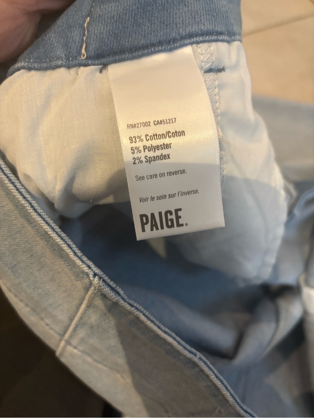 PAIGE Light Blue Wide-Leg Jeans - Picture 7 of 13